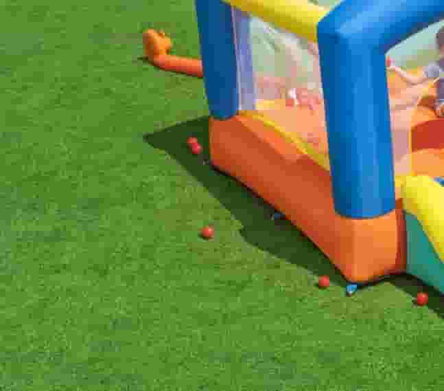 For sale a bouncer and a slide