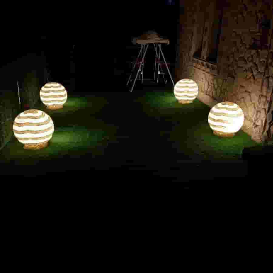 Fiberglass lights against heat and rain