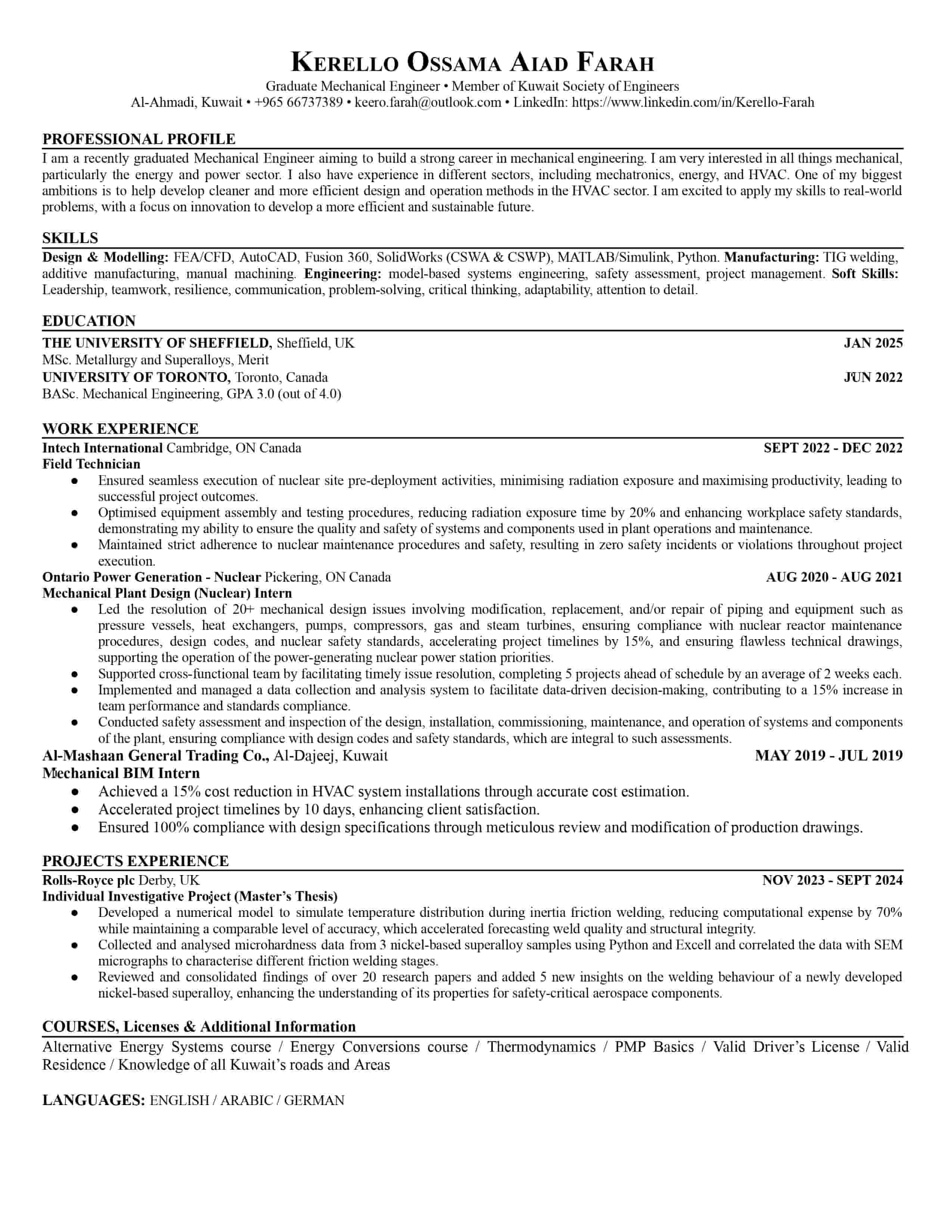 mechanical engineer
