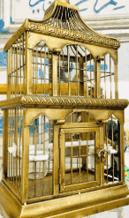 قفص نحاس وحديد للطيور المغرّدة