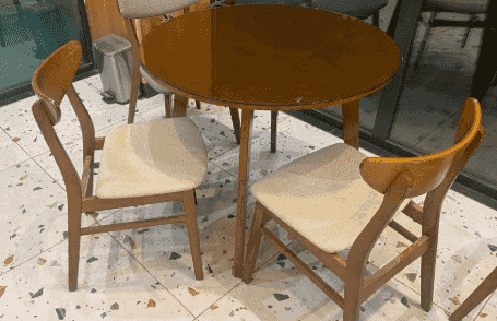 For sale two tables with six chairs