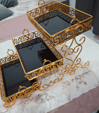 For sale trays in the form of shelves