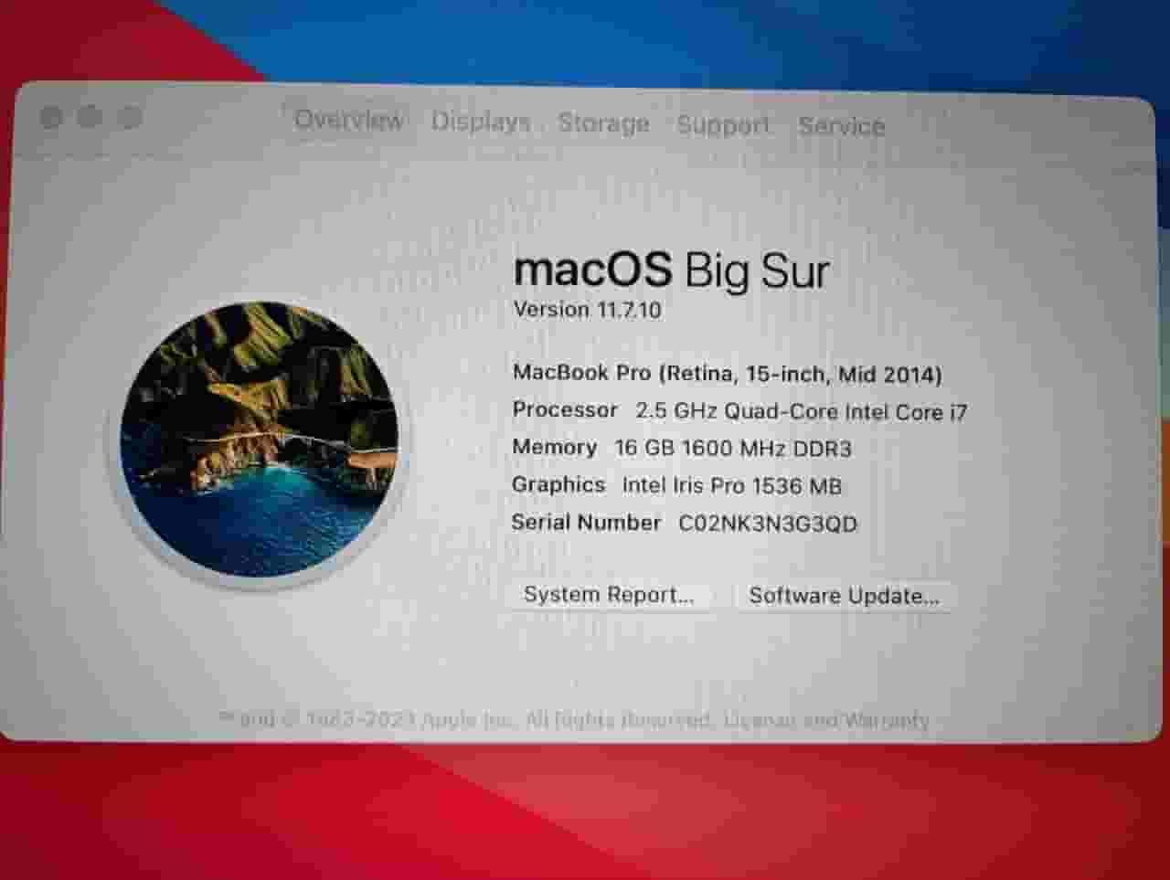 Apple MacBook Pro Retina 2014