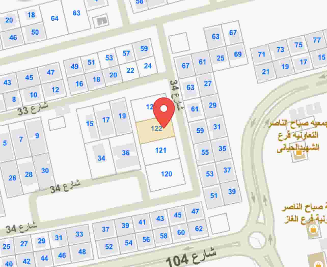 ارض للبيع في صباح الناصر