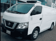 Nissan bus for sale with refrigerator locked