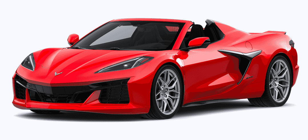 For rent a red Corvette convertible 2023