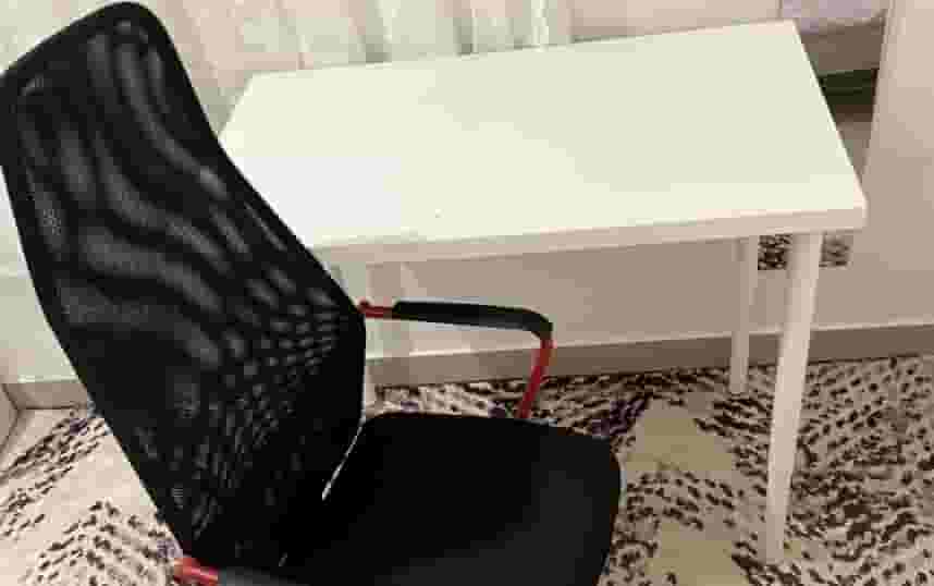 Ikea desk and chair