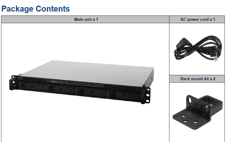 Synology 4 hard disk data storage device 