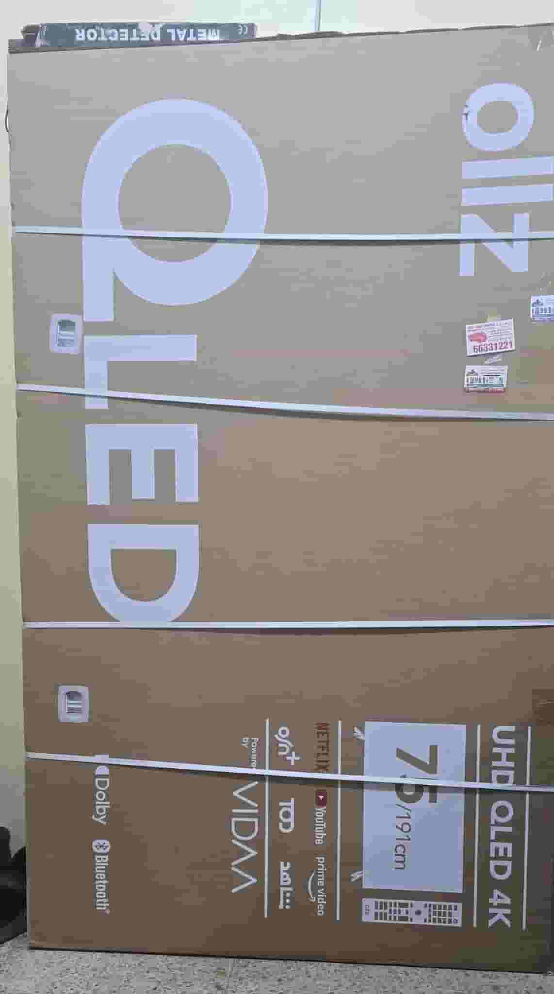 Announcing the sale of a TV