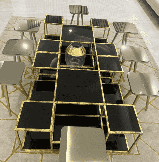 Two large tables