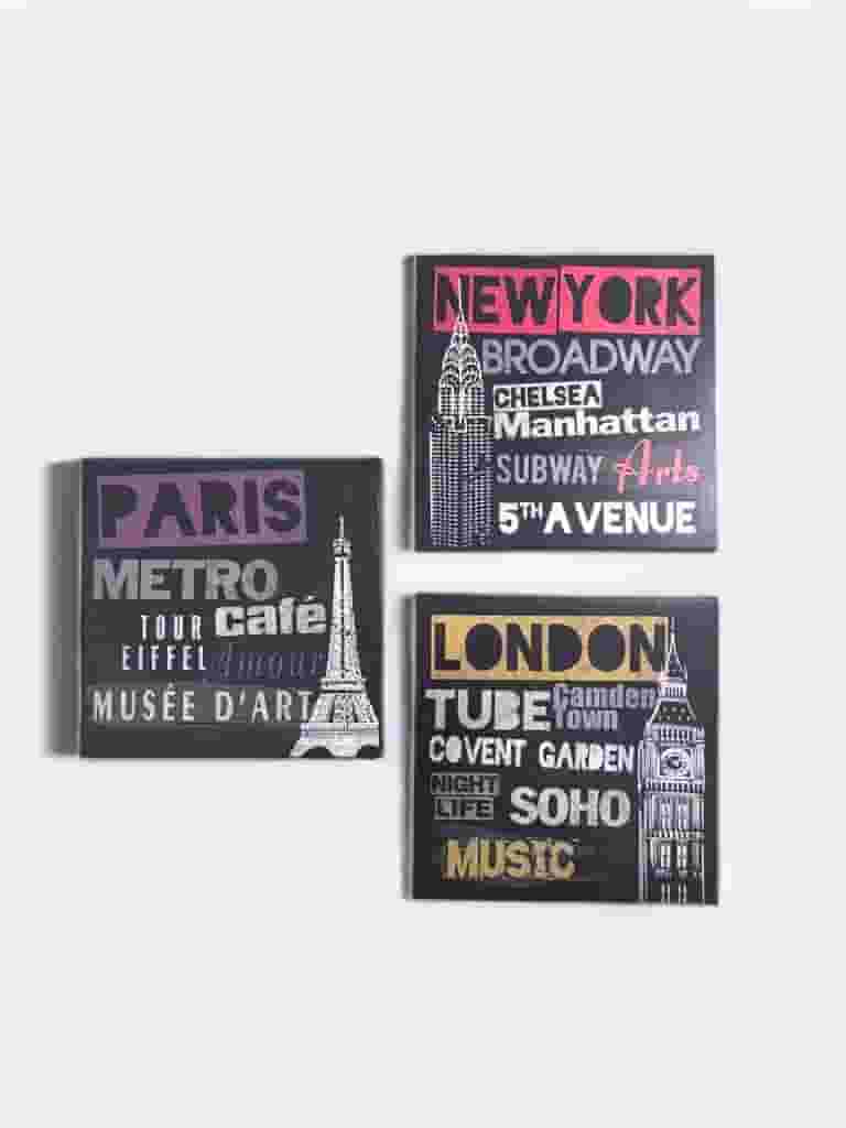 Set of 3 boards 25 x 25 cm