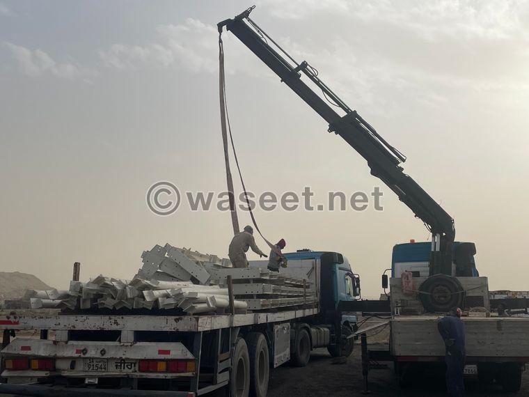 Rent a lorry crane for roofs  0