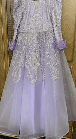 Engagement dress or wedding evening