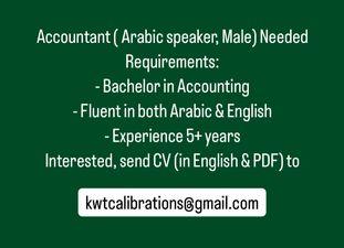 An Arab accountant is required 