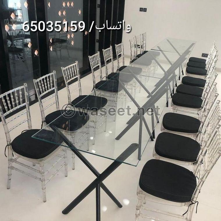 Renting chairs, tables and party supplies 10