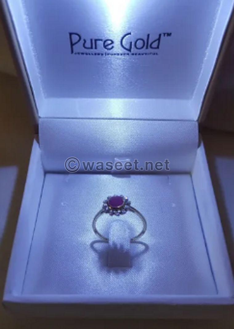 Diamond and sapphire ring 0