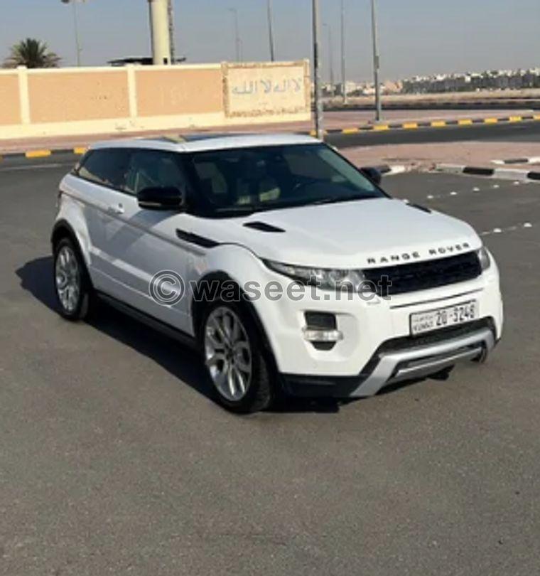 For sale Range Rover Evoque model 2012 0