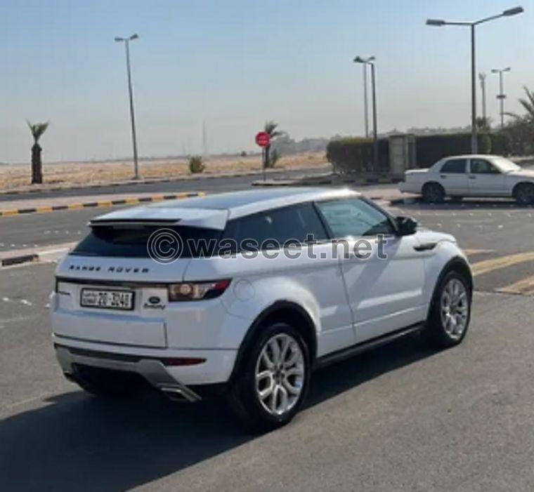 For sale Range Rover Evoque model 2012 3