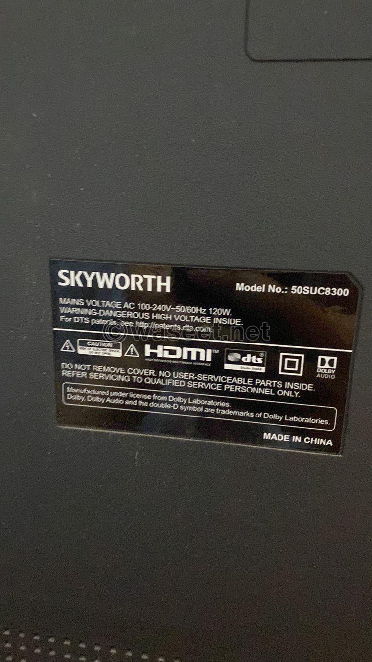 للبيع تلفزيون 50 بوصة skyworth  0