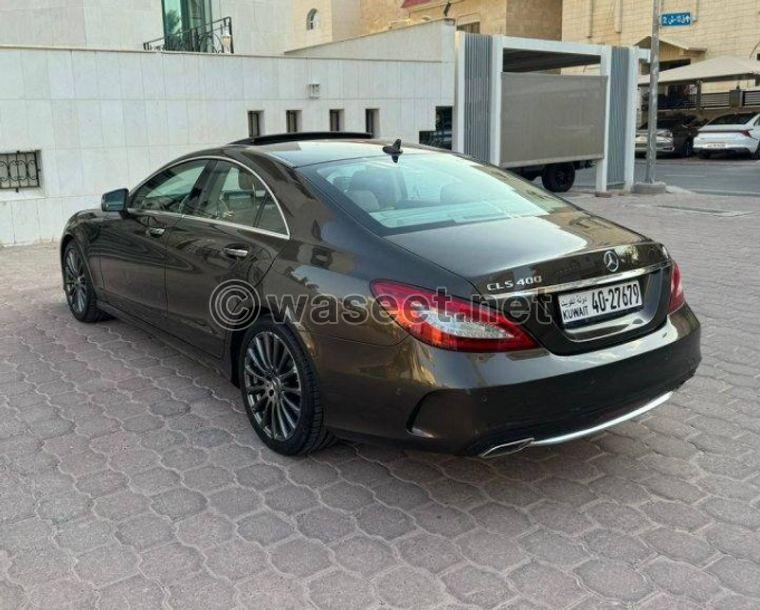 Mercedes CLS400 model 2017 for sale 1