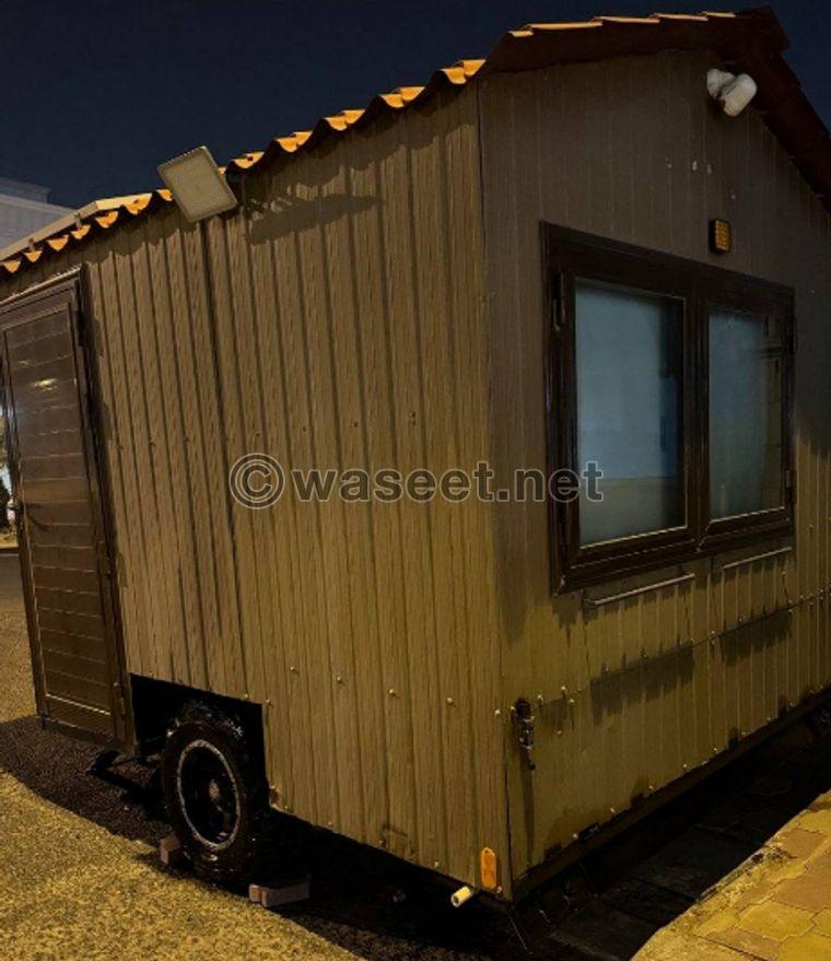 A caravan in the shape of a hut 7