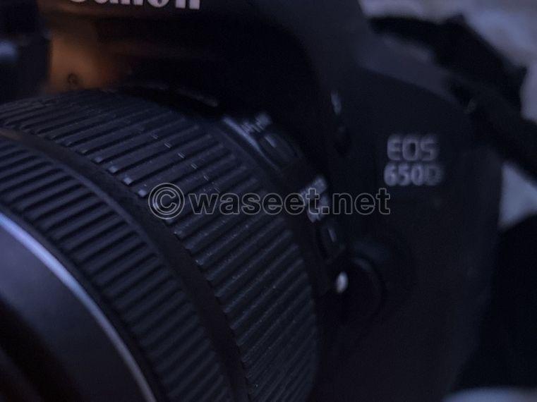 للبيع كانون EOS 650D مع عدستين  1