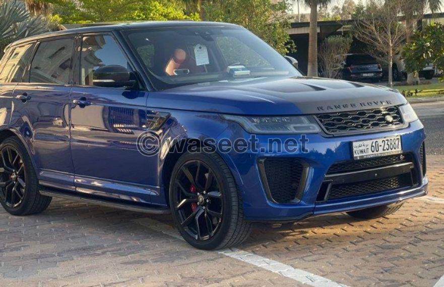 Range Rover Sport SVR model 2021 2