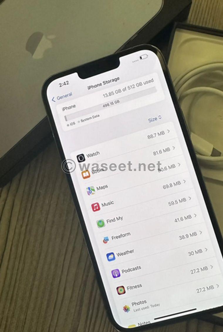 ايفون 13 برو ماكس 512 جيجا 3