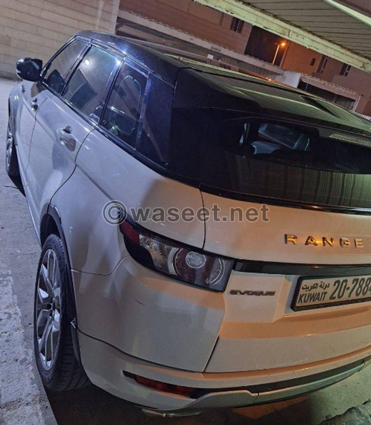 Range Rover Evoque model 2013 2