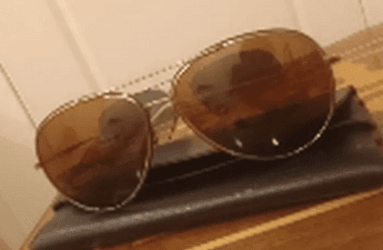 For sale original Italian police glasses