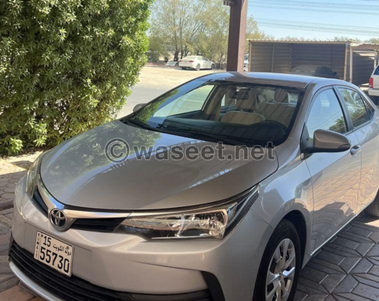 TOYOTA COROLLA 1600CC 2018 MODEL 1