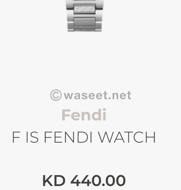 An original Fendi watch with its cartoon  1