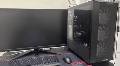 Full PC gaming with monitor and accessories