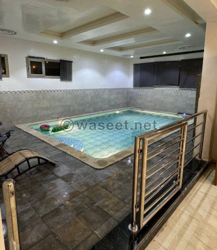 For rent a ground floor chalet with an indoor swimming pool 1