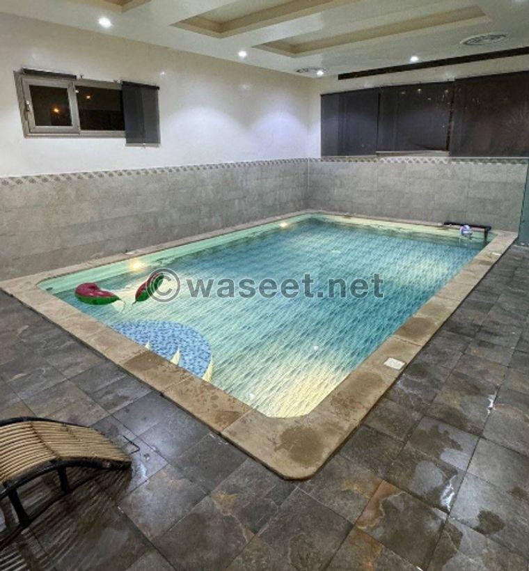 For rent a ground floor chalet with an indoor swimming pool 10