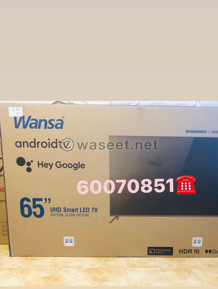 Wansa 65 inch Android smart TV in the box  1