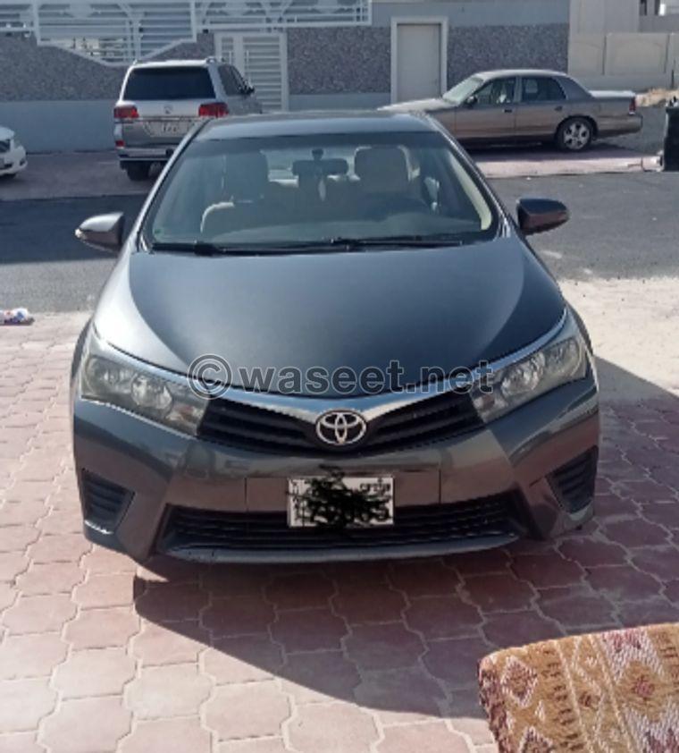 Toyota Corolla model 2015 0