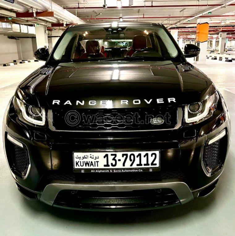 For sale Range Evoque model 2016 0