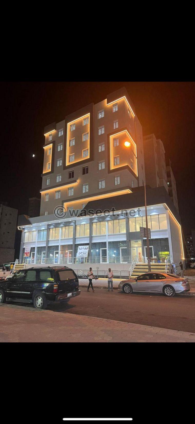 For sale a new complex in Hawalli, Al-Othman Street, the location is Zawya  0