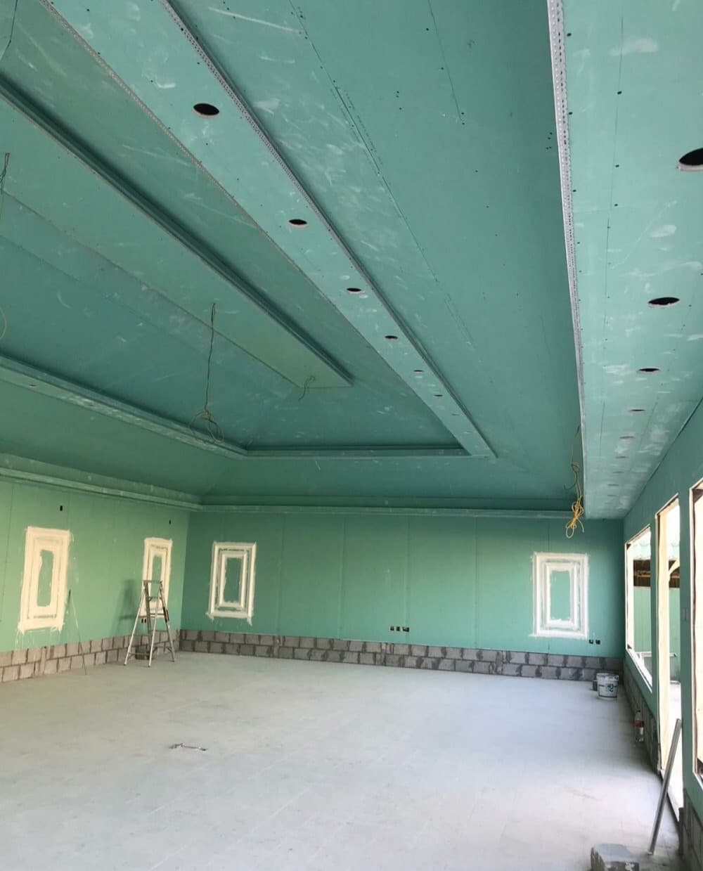 Gypsum board partition 2