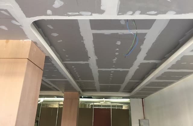 Gypsum board partition