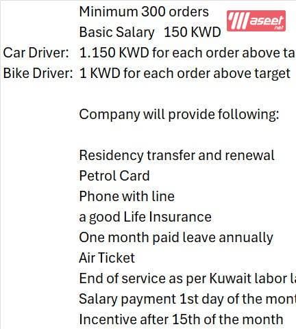 Drivers are required 1