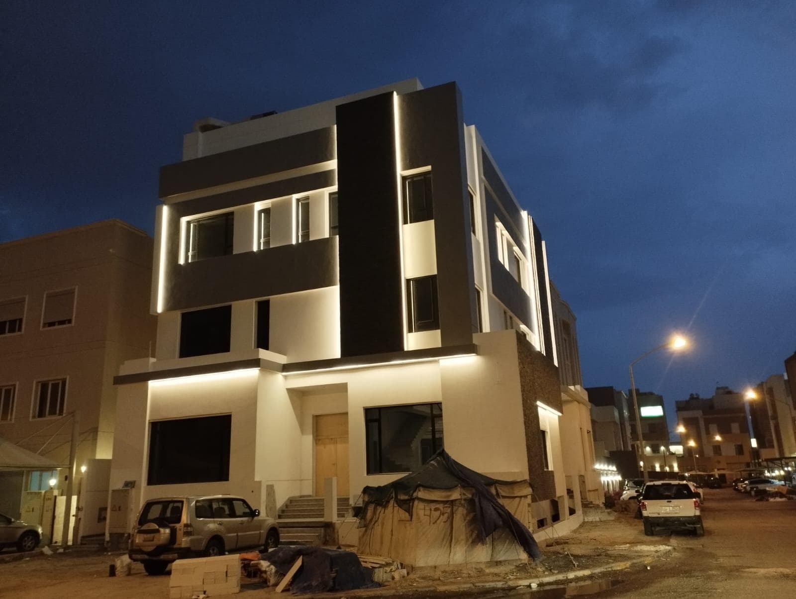 All internal and external electrical work is finished 9