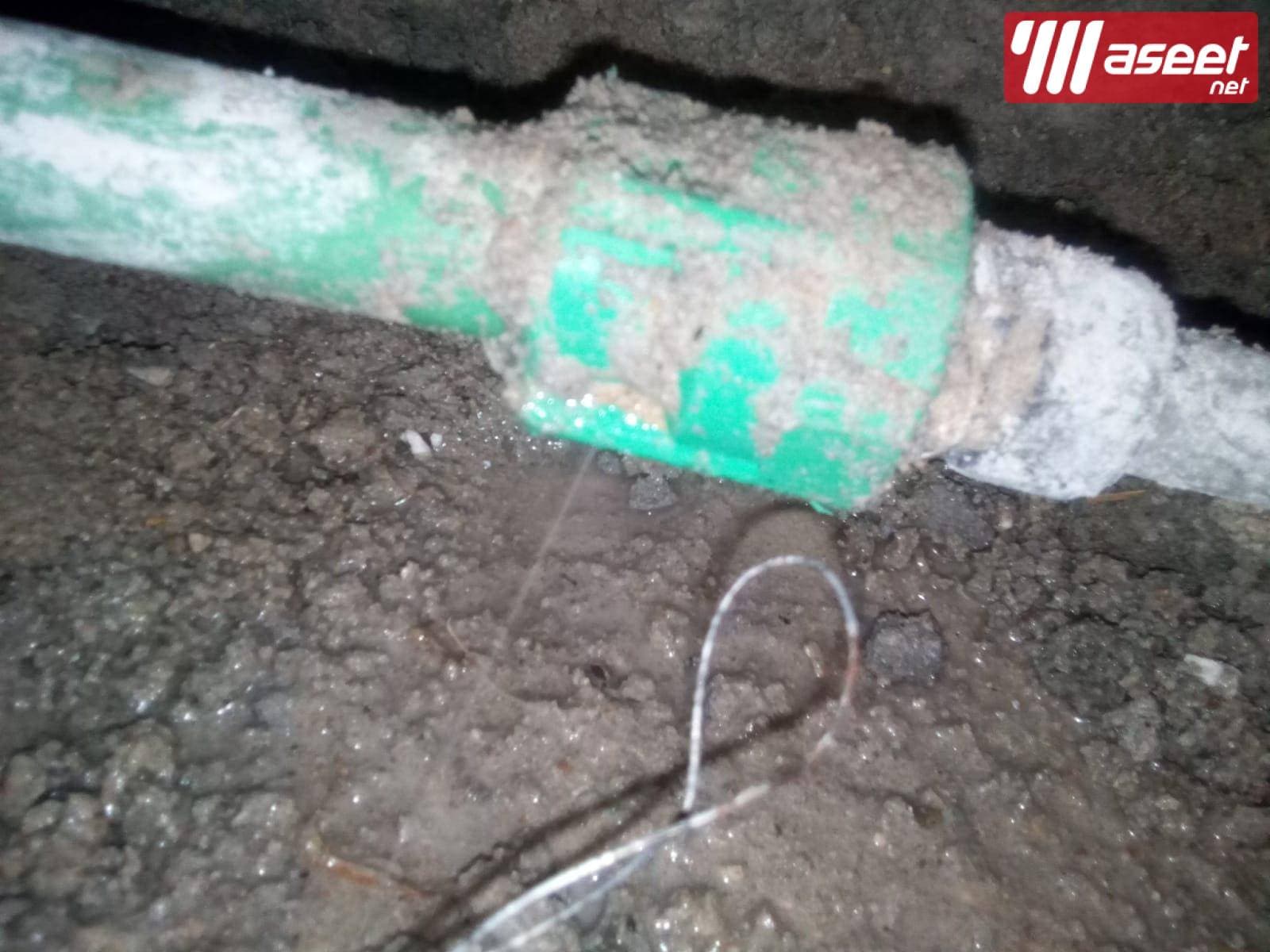 A device for detecting waste and water leaks, a camera and examining sewage 3