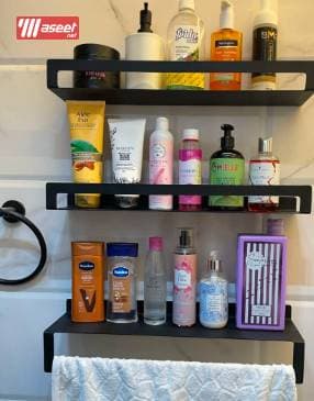 A set of shelves for a bathroom organizer  10