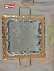 For sale special square gold mix silver trays 4