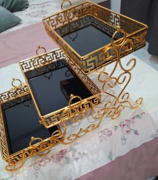 For sale trays in the form of shelves