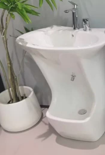 Washbasin and ablution