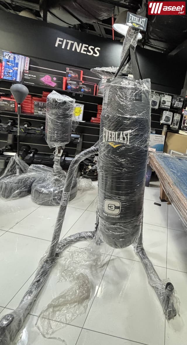 Boxing bag with stand