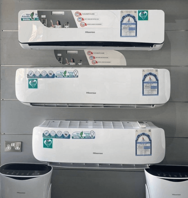 For sale new air conditioning units and air conditioners in cardboard